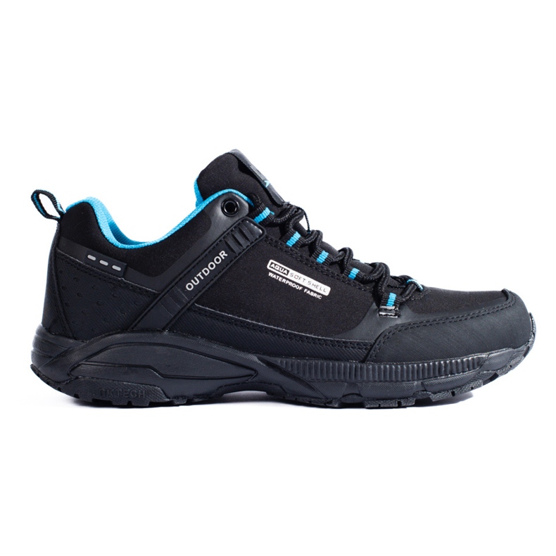 Chaussures de trekking outdoor femme DK noir et bleu le noir