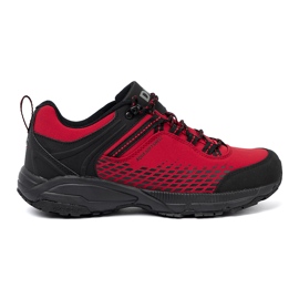 Chaussures de trekking homme sur semelle épaisse rouge DK noir