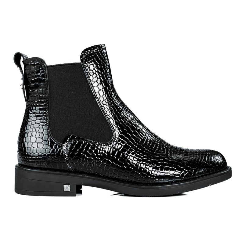 W. Potocki Chelsea boots femme avec isolation Potocki le noir