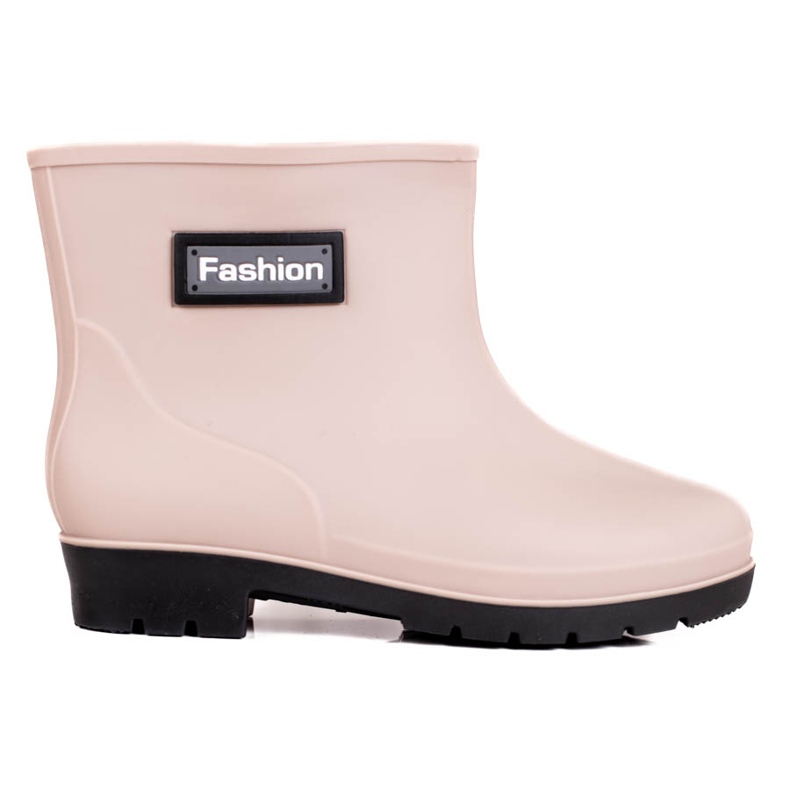 Bottes de pluie basses pour femmes Shelovet beiges brun Bottes de pluie basses pour femmes Shelovet beiges brun
