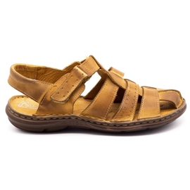 Polbut Sandales en cuir pour hommes 211 beige Polbut Sandales en cuir pour hommes 211 beige