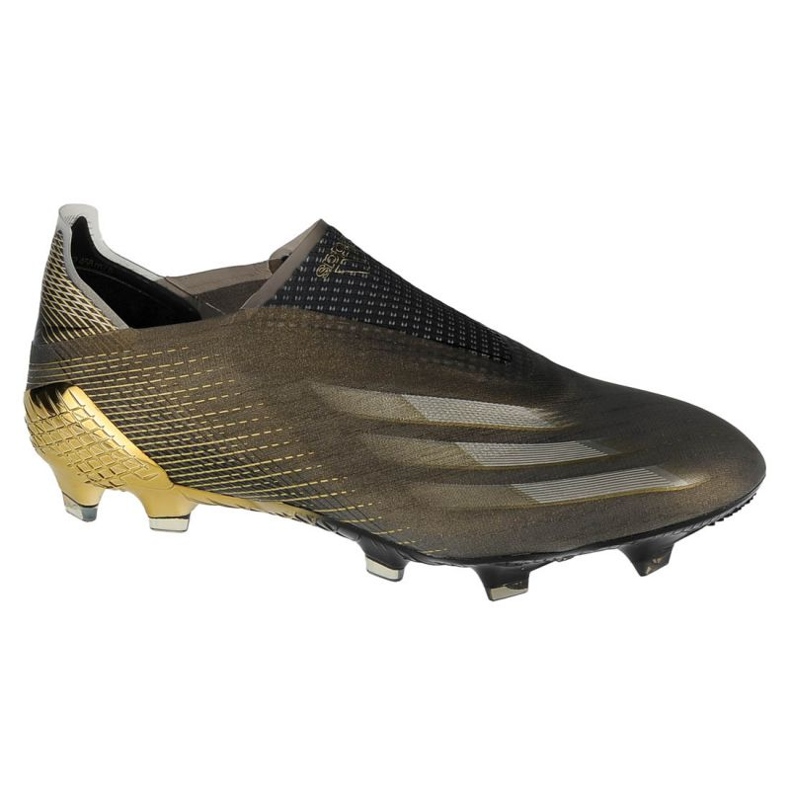 Chaussures de foot Adidas X Ghosted + Fg M FX9098 le noir d'or d'or