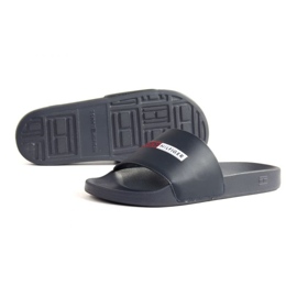 Tommy Hilfiger Broderie Hilfiger Pool Slide FM0FM04226 bleu marin