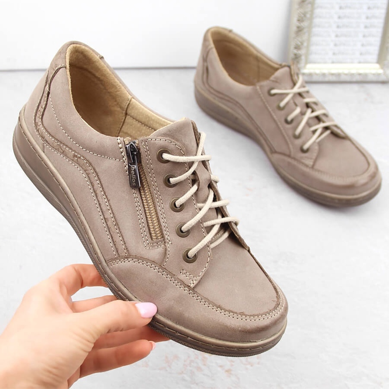 Chaussures confortables pour femmes en cuir marron Helios brun Chaussures confortables pour femmes en cuir marron Helios brun