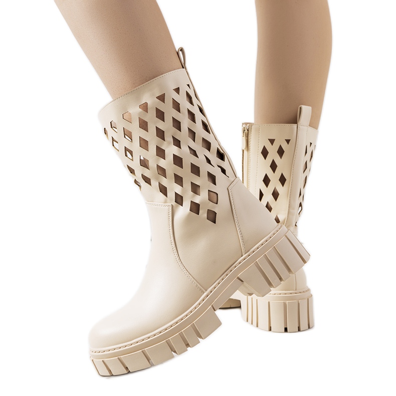Bottines Dinah crème beige Bottines Dinah crème beige