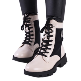 Bottes beiges de Keld noir