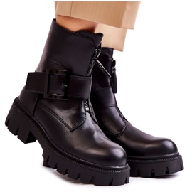 Bottes chaudes noires pour femmes avec fermeture éclair le noir