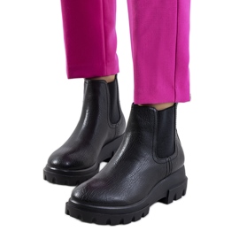 Bottes noires de Bexley le noir