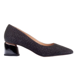 Marco Shoes Escarpins en daim noir