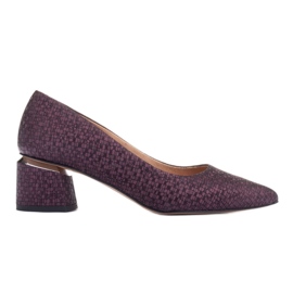 Marco Shoes Escarpins en daim violet