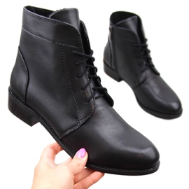 Bottines en cuir femme Dolce Pietro noires