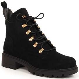S.Barski Bottes S. Barski en cuir suédé Noir pour femme