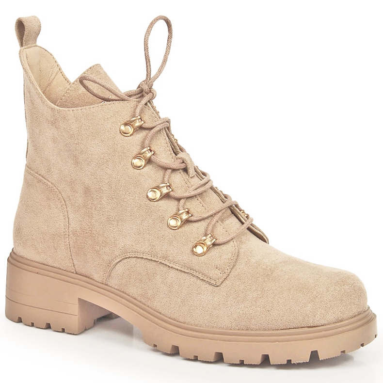 S.Barski Boots femme daim beige S. Bararski