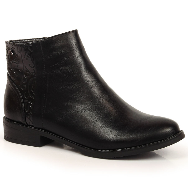 M. DASZYŃSKI Bottes isolées noires Daszyński SAN4A noires pour femmes le noir