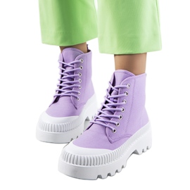 Baskets Roxo violettes