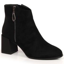 S.Barski Bottes pour femmes sur un bloc de daim noir par S. Bararski le noir S.Barski Bottes pour femmes sur un bloc de daim noir par S. Bararski le noir