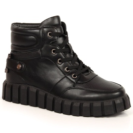 Travailleurs de la plate-forme pour femmes avec décoration Potocki noire