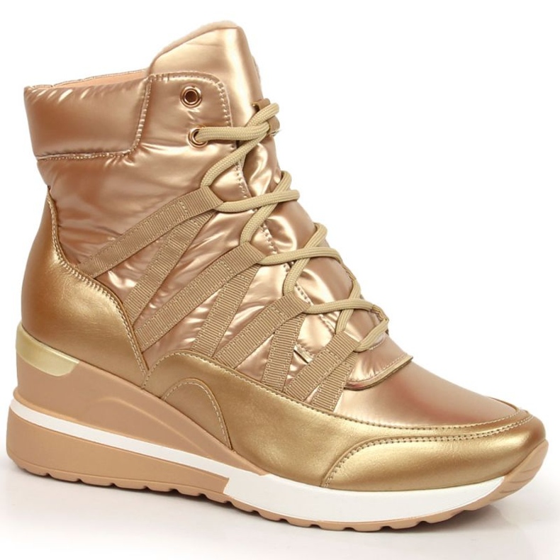 Bottes compensées Potocki W WOL101B doré d'or