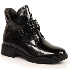 Boots à nœud laqué Potocki W WOL102 noir le noir