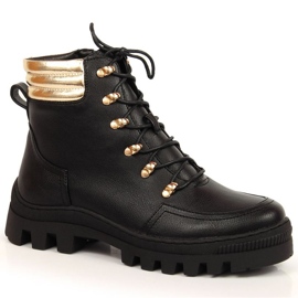 Trappeurs de la plate-forme Potocki W WOL103A noir doré