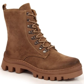 Travailleurs, bottes de randonnée en daim Potocki W WOL104B marron brun