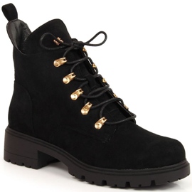 S.Barski Bottes en daim S. Barski W OLI178A noir