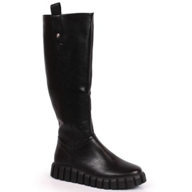 Bottes isolées plates Potocki W WOL100A noir le noir