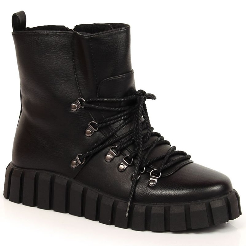 Bottes sur la plate-forme isolées Potocki W WOL108A noir le noir