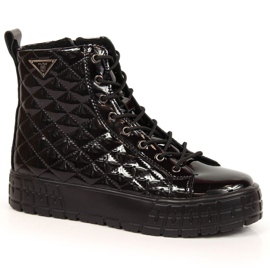 Bottes isolantes matelassées en cuir Filippo W PAW369 noir le noir Bottes isolantes matelassées en cuir Filippo W PAW369 noir le noir