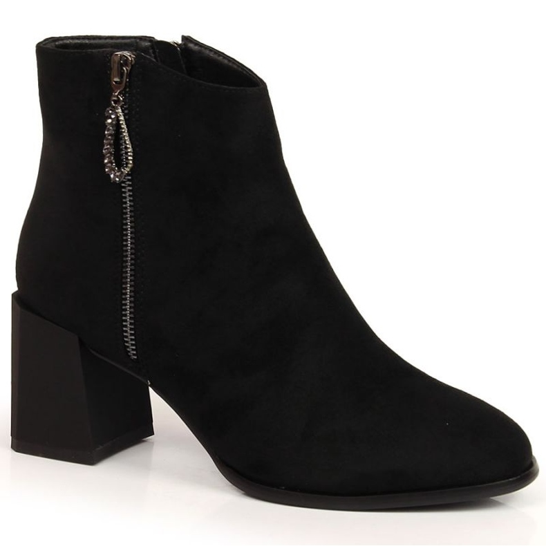 S.Barski Bottines en daim noir S. Barski W OLI181 le noir