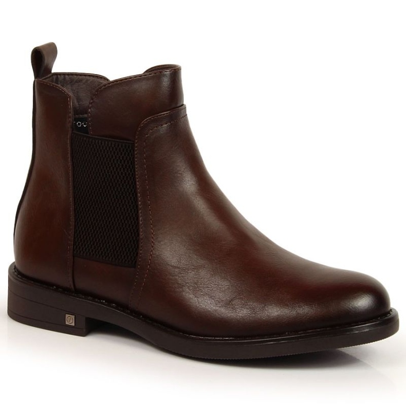 Bottines Chelsea chaudes Potocki WOL95B marron brun