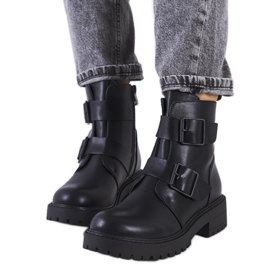 Bottes en éco-cuir Leurbost noir le noir
