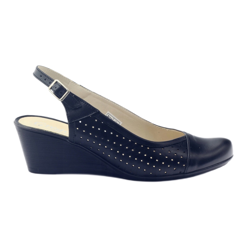 Sandales pour femmes bout couvert Gregors 591 cz le noir