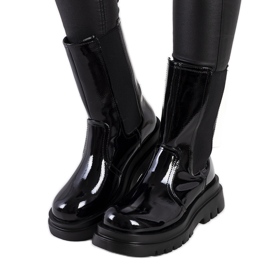 Bottines Giza vernies noires le noir Bottines Giza vernies noires le noir