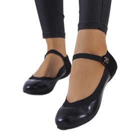 Ballerines noires à bande élastique Hari