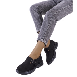 Richelieus noirs à boucle Ancel