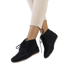 Bottes en éco-daim Lalo noires