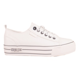 Baskets Big Star KK274014 pour femmes blanc