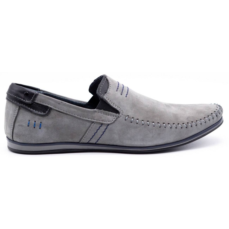 KOMODO Mocassins cuir homme 876 gris