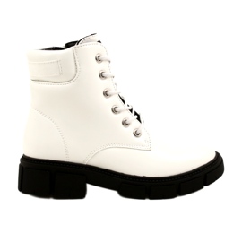 American Club American High Girls 'Workers Isulater Shoes White blanc