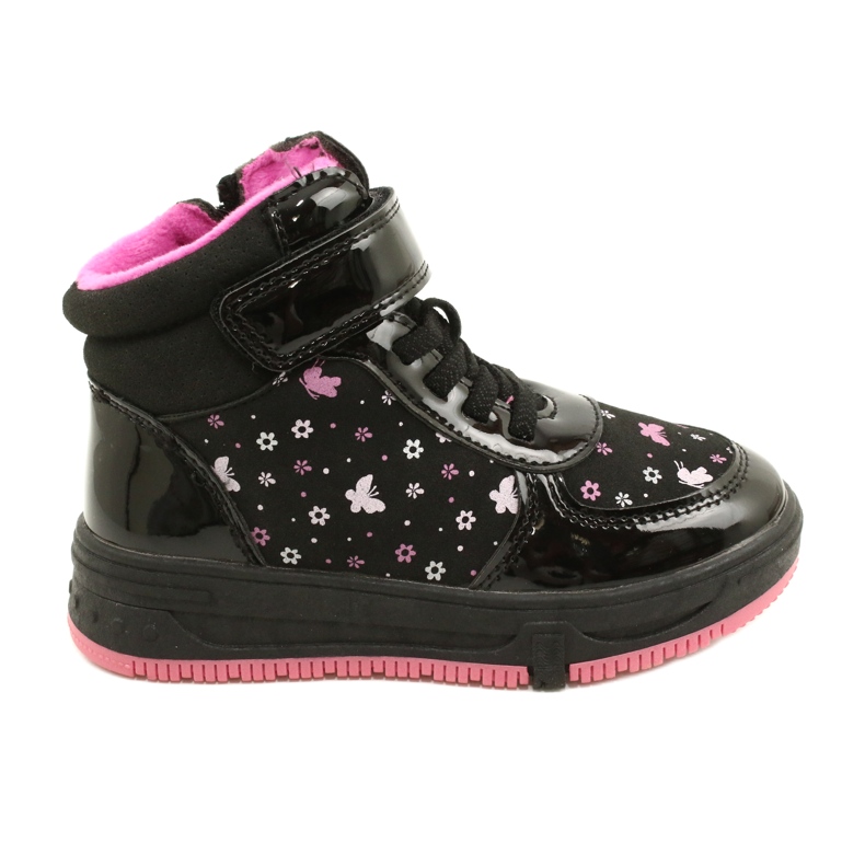 American Club American Boots Bottes chaudes XD66 Noir le noir rose