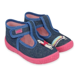 Befado chaussures pour enfants 531P117 bleu marine multicolore