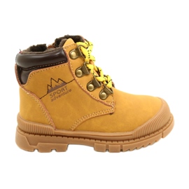 Trappeurs Avec fourrure News 22DZ23-5256 Chameau jaune