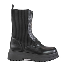 Sacs pour femmes Shelovet noirs avec une fermeture éclair