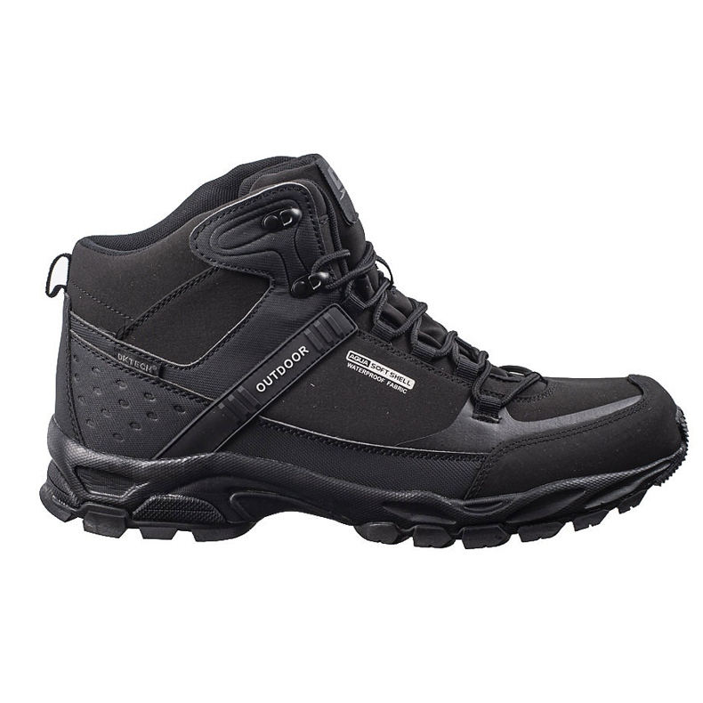 Chaussures de trekking à lacets DK pour hommes avec une tige haute le noir Chaussures de trekking à lacets DK pour hommes avec une tige haute le noir