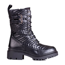 Travailleuses avec matelassage élégant Shelovet noir