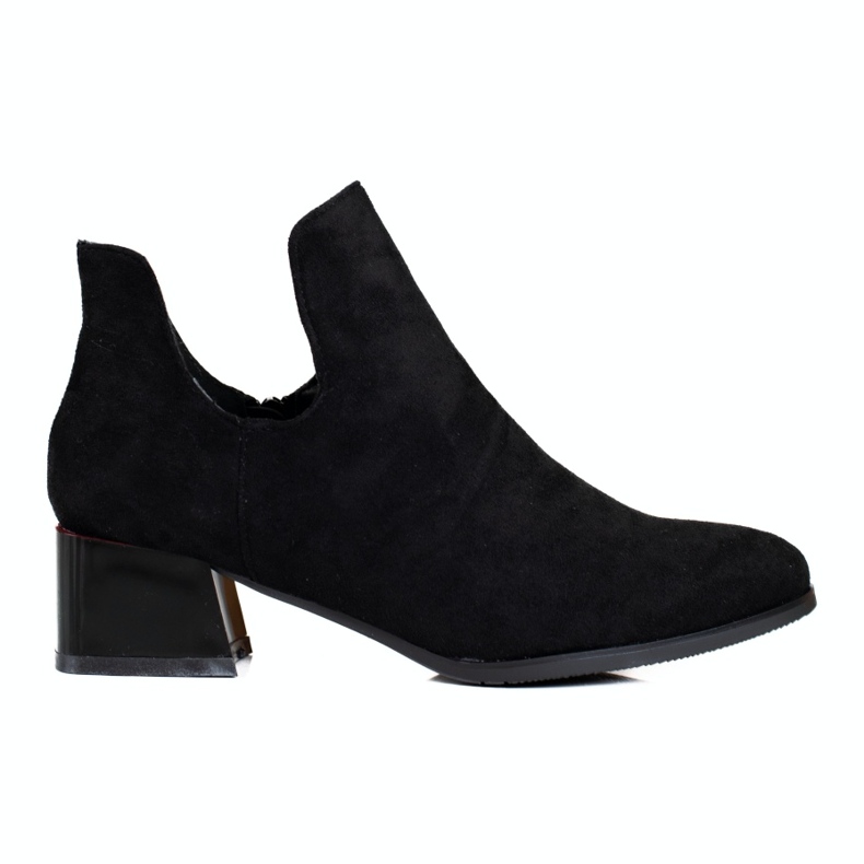 Bottes pour femmes noires avec une coupe Daszyński le noir
