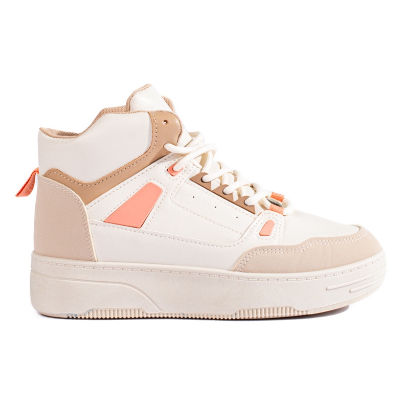 Baskets femme High Shelovet beiges