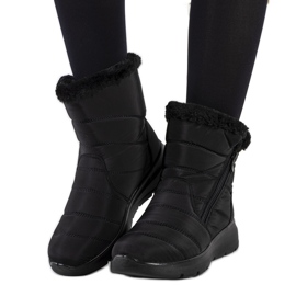Bottes matelassées noires de Blibrey le noir