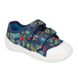 Befado chaussures pour enfants 907P155 bleu marine multicolore